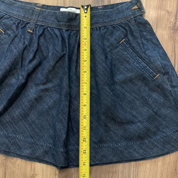 Abercrombie & Fitch Blue Jean Skirt, Size 00 - Picture 6 of 6